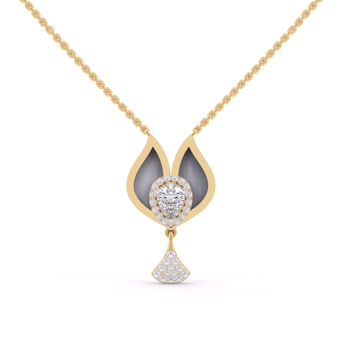 Elegant and luxurious Rose gold Diamond Necklace